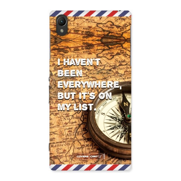 Travel Map Back Case for Sony Xperia Z1