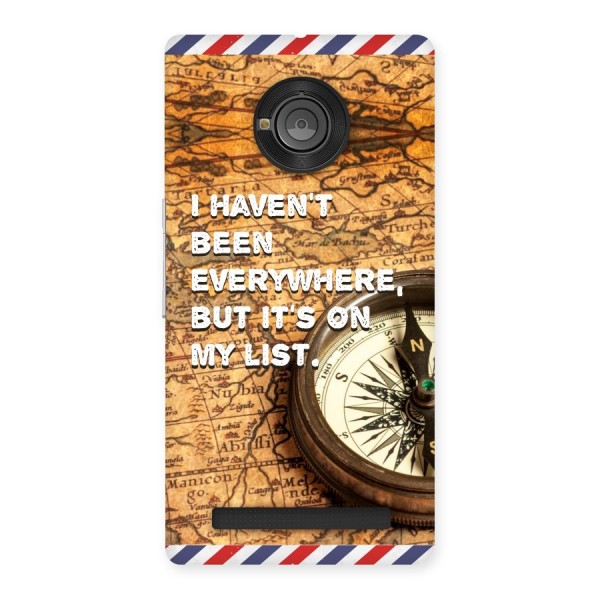 Travel Map Back Case for Yu Yuphoria