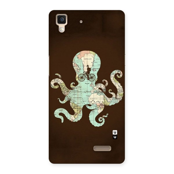 Travel Octopus Back Case for Oppo R7