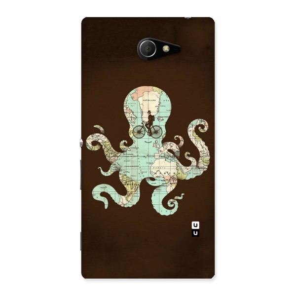 Travel Octopus Back Case for Sony Xperia M2