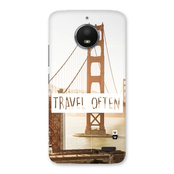 Travel Often Back Case for Moto E4