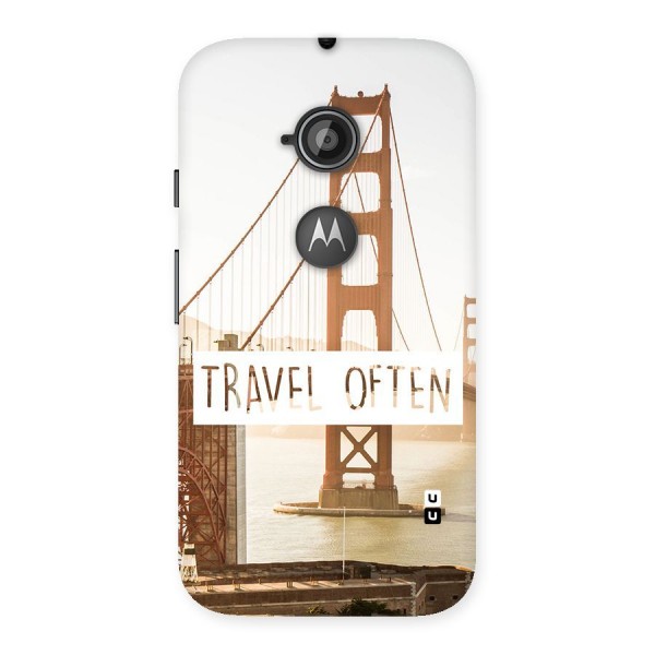 Travel Often Back Case for Moto E 2nd Gen