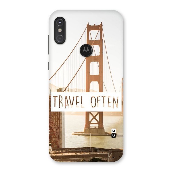 Travel Often Back Case for Motorola One Power