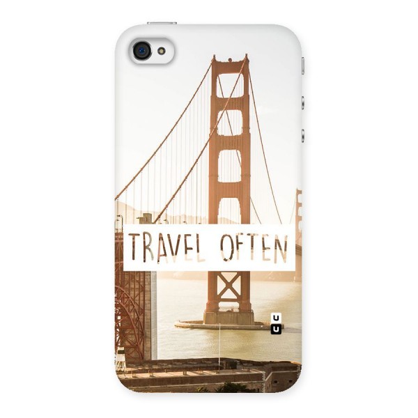 Travel Often Back Case for iPhone 4 4s