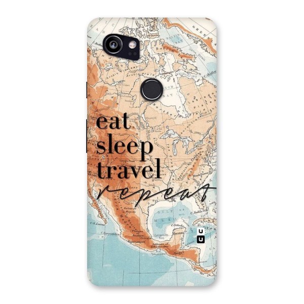 Travel Repeat Back Case for Google Pixel 2 XL