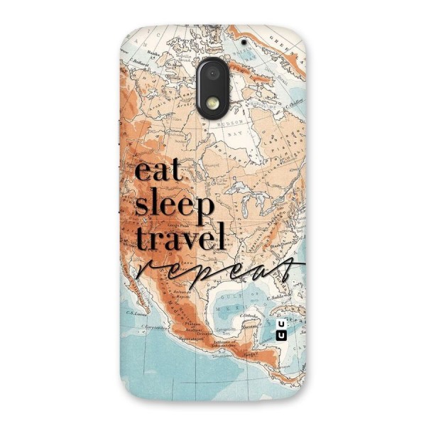 Travel Repeat Back Case for Moto E3 Power