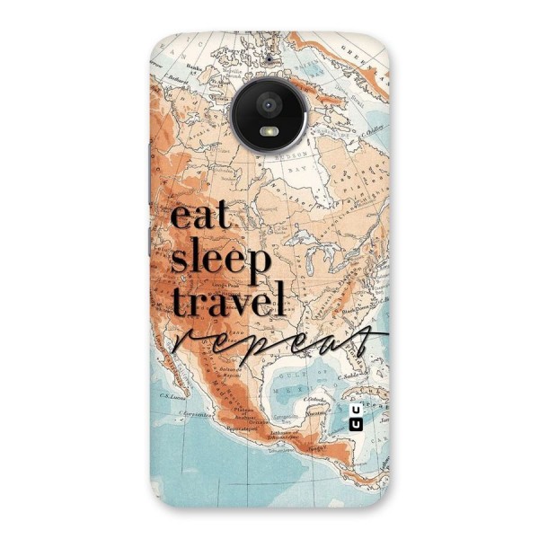 Travel Repeat Back Case for Moto E4 Plus