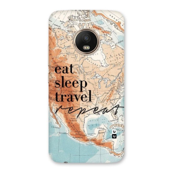 Travel Repeat Back Case for Moto G5 Plus