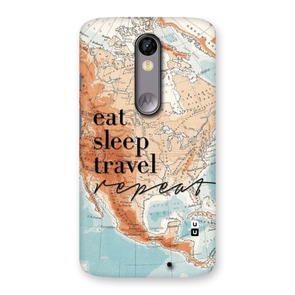 Travel Repeat Back Case for Moto X Force