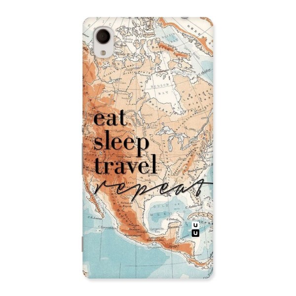 Travel Repeat Back Case for Xperia M4 Aqua