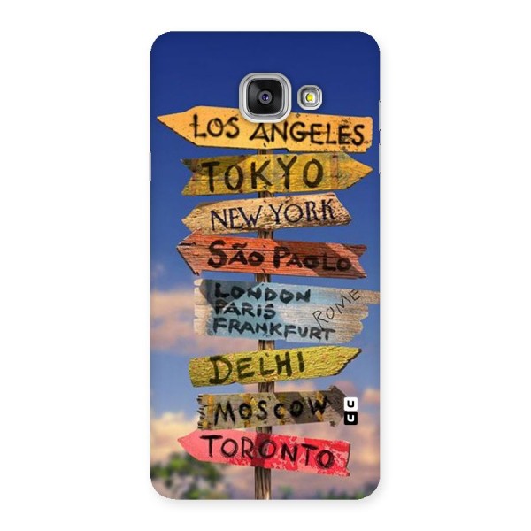 Travel Signs Back Case for Galaxy A7 2016