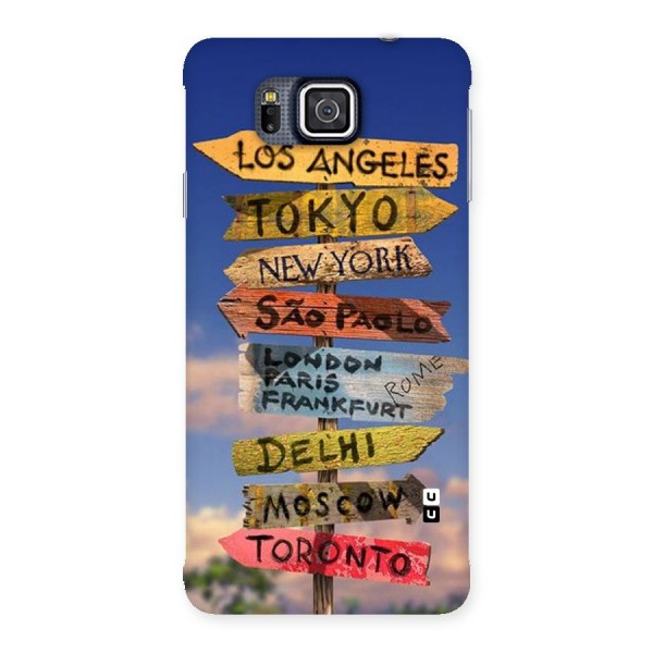 Travel Signs Back Case for Galaxy Alpha