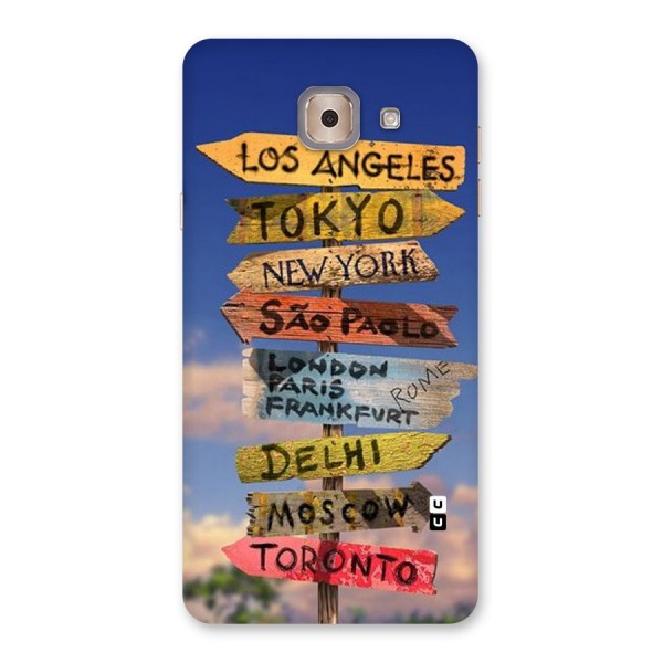 Travel Signs Back Case for Galaxy J7 Max