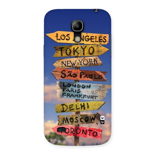 Travel Signs Back Case for Galaxy S4 Mini