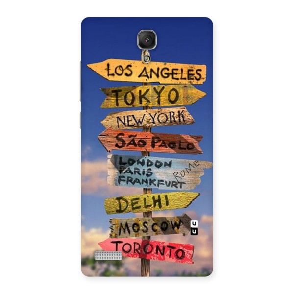 Travel Signs Back Case for Redmi Note