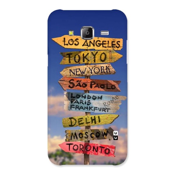 Travel Signs Back Case for Samsung Galaxy J5