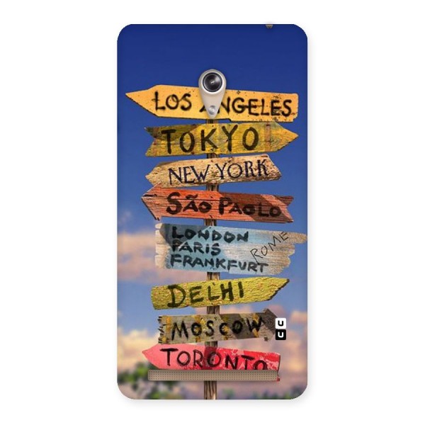 Travel Signs Back Case for Zenfone 6