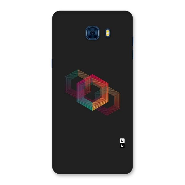 Tri-hexa Colours Back Case for Galaxy C7 Pro