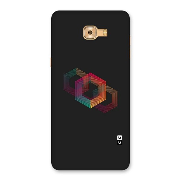 Tri-hexa Colours Back Case for Galaxy C9 Pro