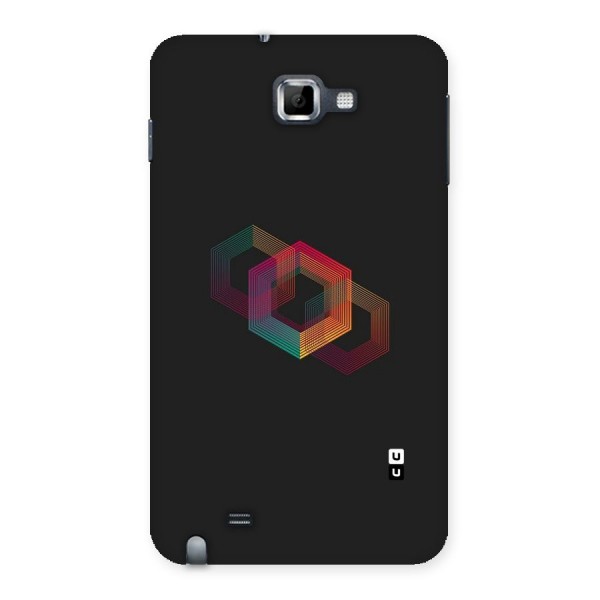 Tri-hexa Colours Back Case for Galaxy Note