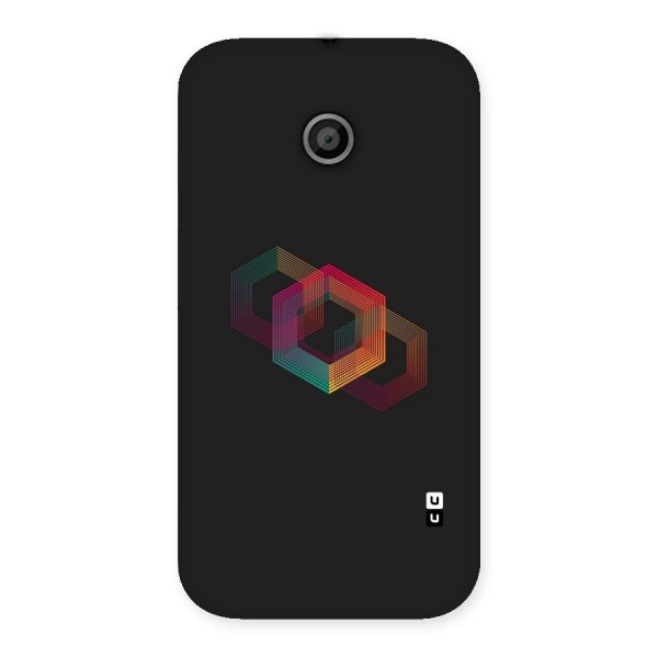 Tri-hexa Colours Back Case for Moto E