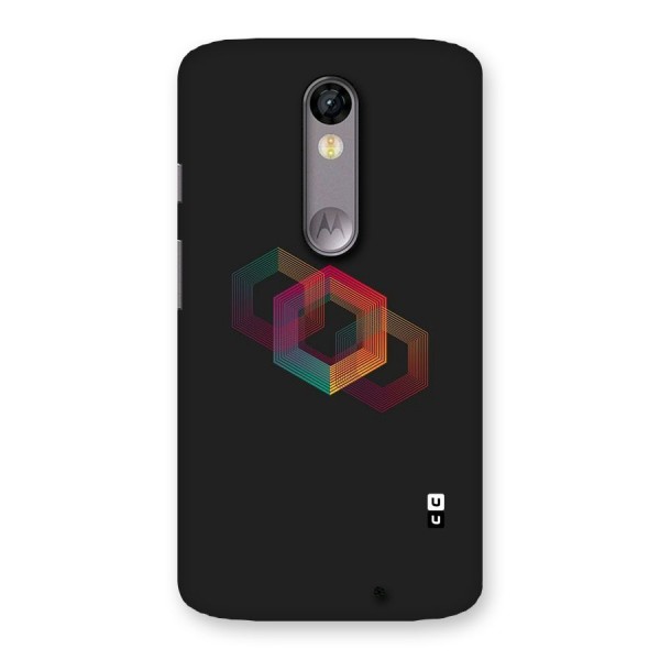 Tri-hexa Colours Back Case for Moto X Force