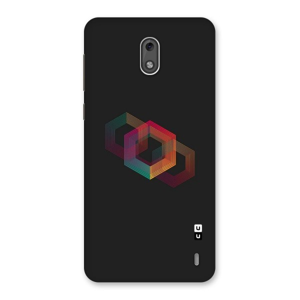 Tri-hexa Colours Back Case for Nokia 2