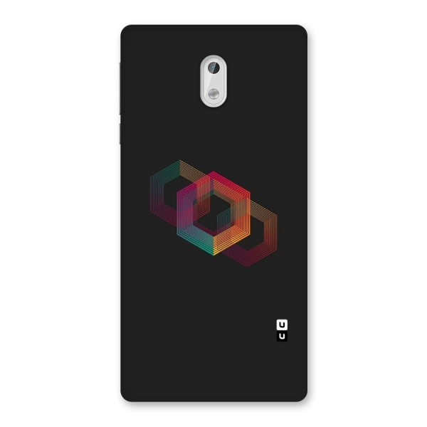 Tri-hexa Colours Back Case for Nokia 3