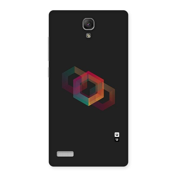 Tri-hexa Colours Back Case for Redmi Note