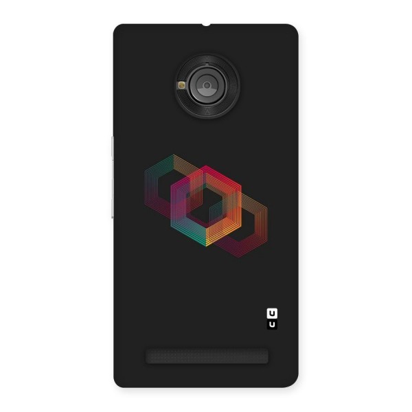 Tri-hexa Colours Back Case for Yu Yuphoria