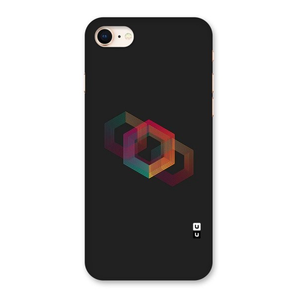 Tri-hexa Colours Back Case for iPhone 8
