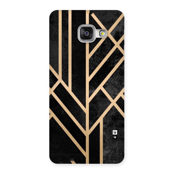 Tri Lines Gold Back Case for Galaxy A3 2016