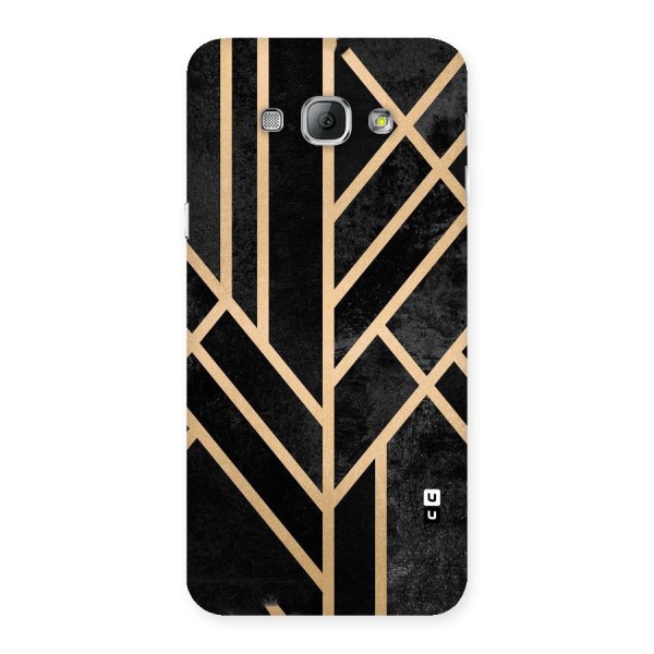 Tri Lines Gold Back Case for Galaxy A8