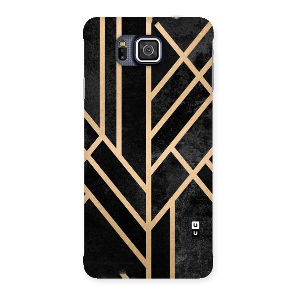 Tri Lines Gold Back Case for Galaxy Alpha