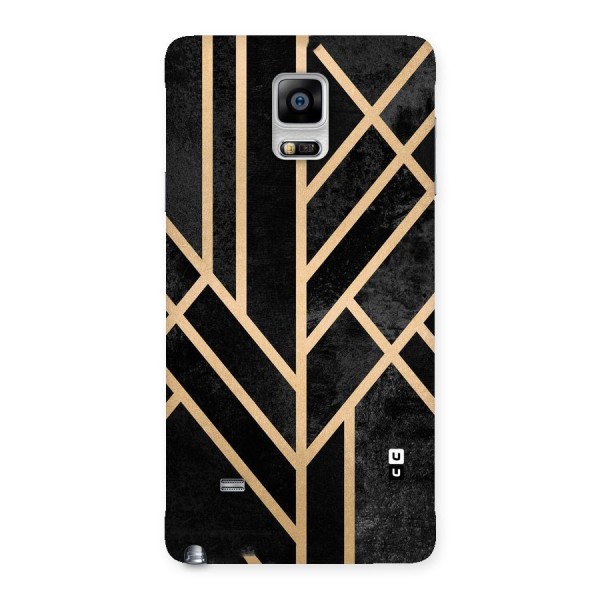 Tri Lines Gold Back Case for Galaxy Note 4