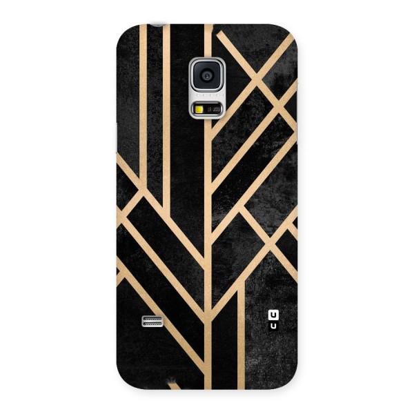 Tri Lines Gold Back Case for Galaxy S5 Mini