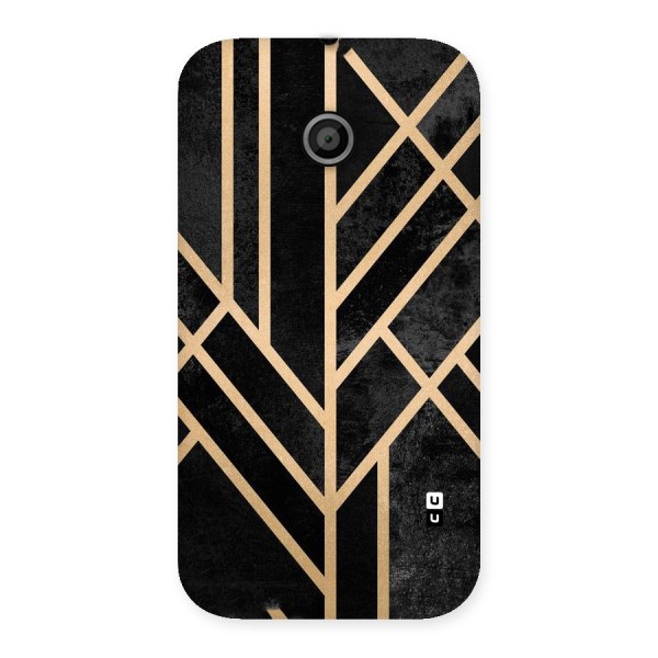 Tri Lines Gold Back Case for Moto E