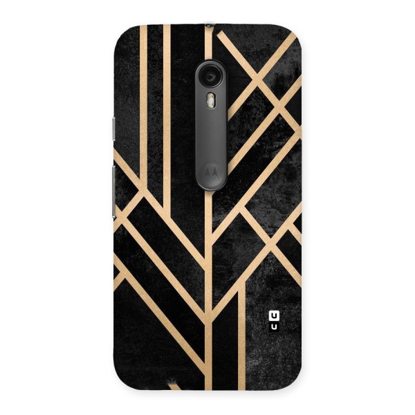 Tri Lines Gold Back Case for Moto G3