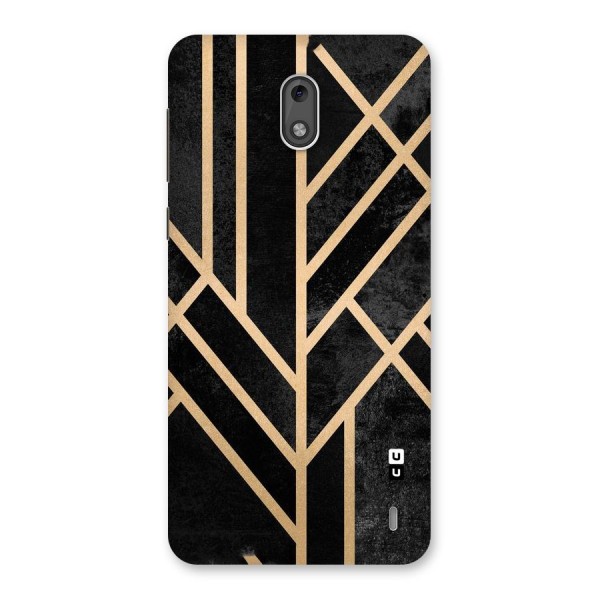 Tri Lines Gold Back Case for Nokia 2