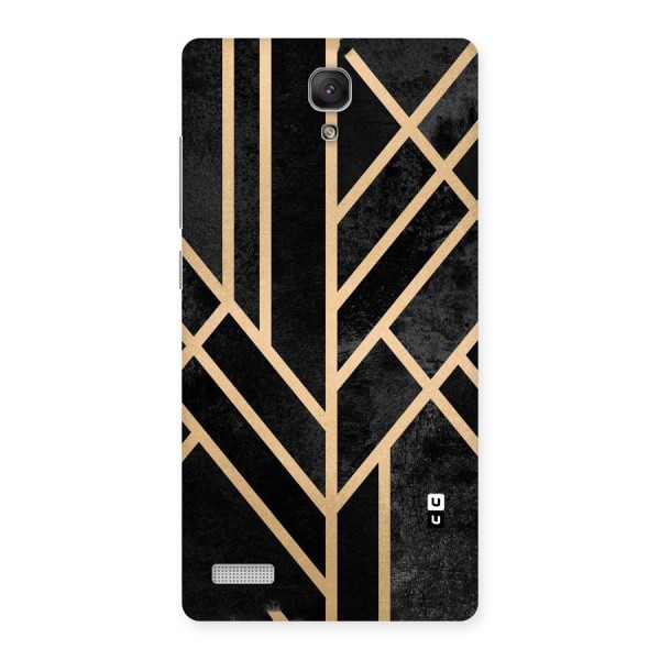 Tri Lines Gold Back Case for Redmi Note