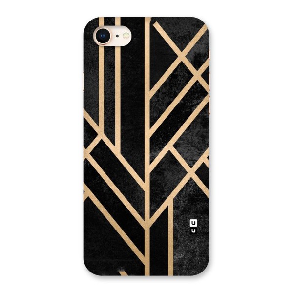 Tri Lines Gold Back Case for iPhone 8