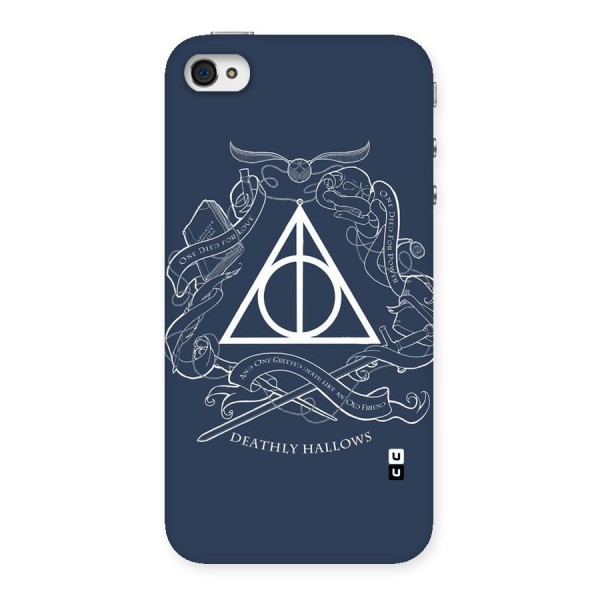 Triangle Blue Back Case for iPhone 4 4s