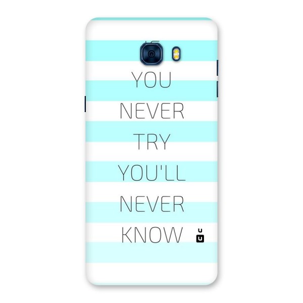 Try Know Back Case for Galaxy C7 Pro