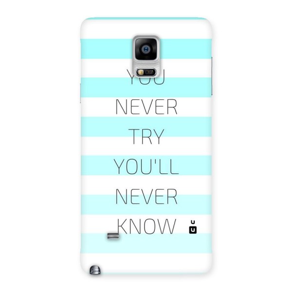 Try Know Back Case for Galaxy Note 4