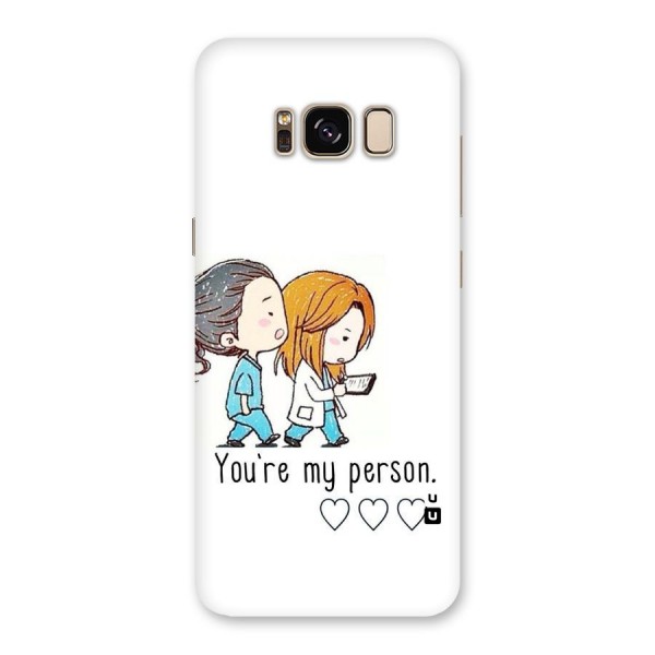 Two Friends In Coat Back Case for Galaxy S8