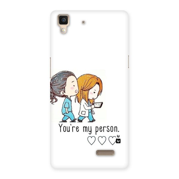 Two Friends In Coat Back Case for Oppo R7