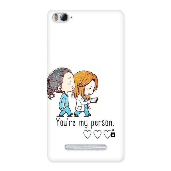 Two Friends In Coat Back Case for Xiaomi Mi4i