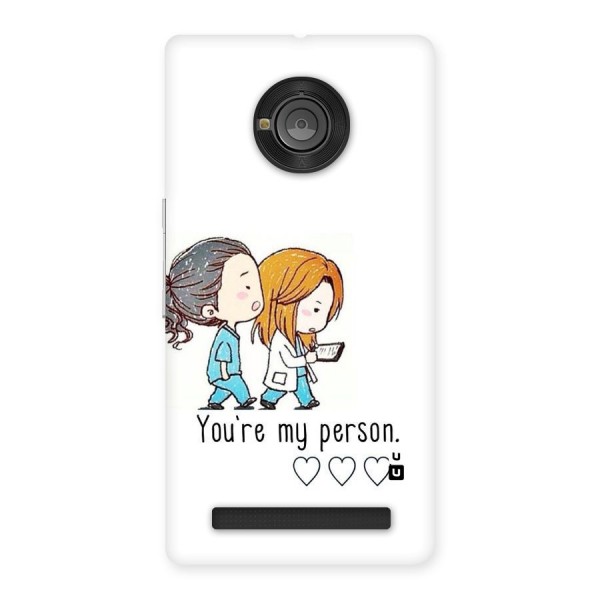 Two Friends In Coat Back Case for Yu Yuphoria