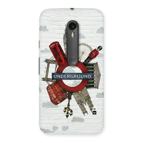 Underground Design Back Case for Moto G3