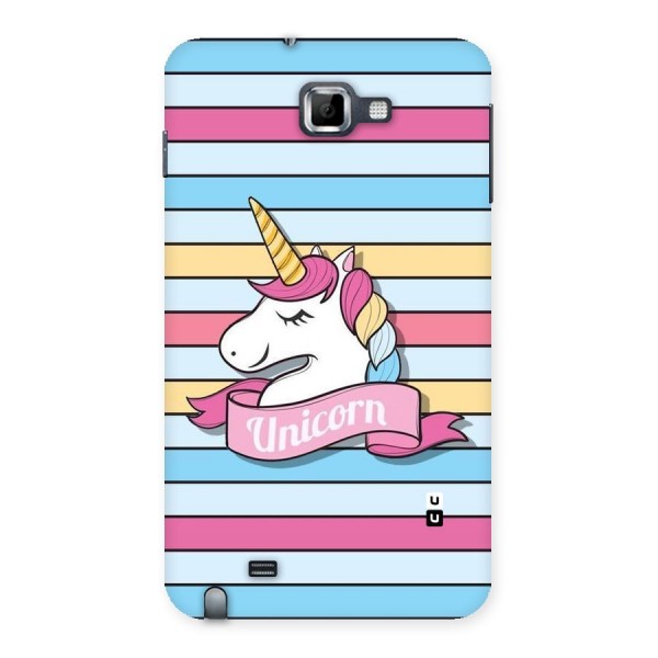 Unicorn Stripes Back Case for Galaxy Note